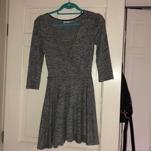 kimchi blu ballet wrap dress (gray)